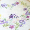 Sweet Home floral heart hand embroidery stitches