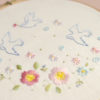 Floral spring birds simple hand embroidery hoop