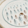 Forest hand embroidery hoop