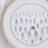 Forest hand embroidery hoop