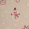 Snowman Christmas hand embroidery stitches