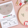 Snowman Christmas hand embroidery digital pattern