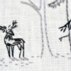 Woodland deer hand embroidery stitches