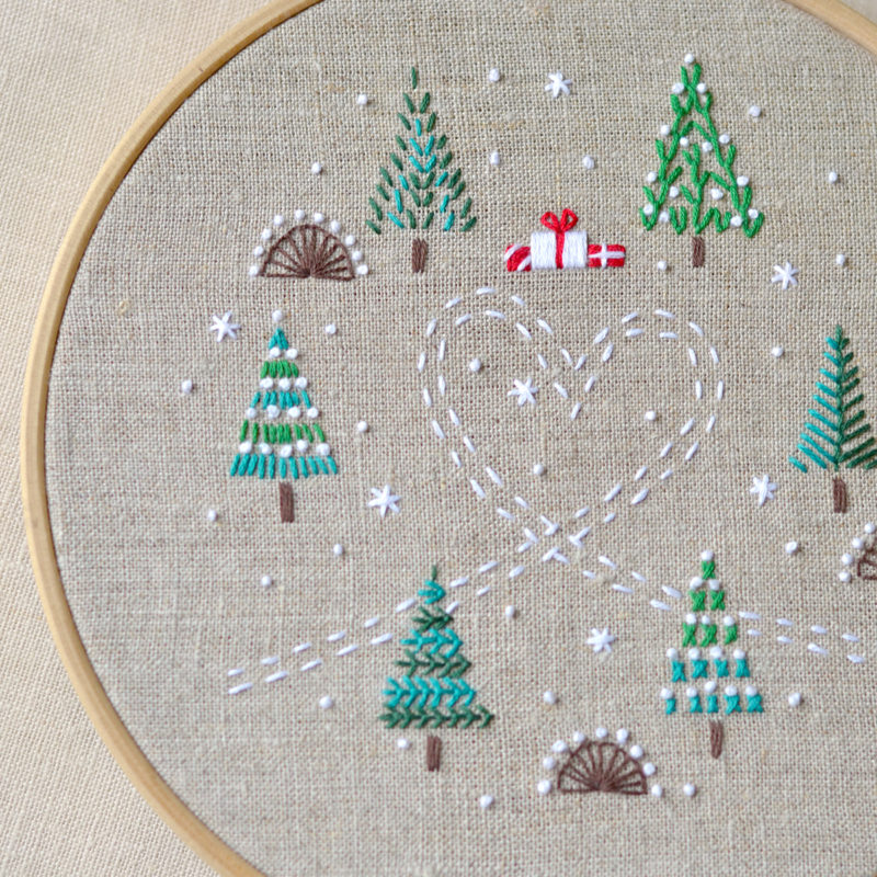 Merry Christmas Hand embroidery hoop