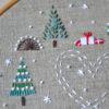 Merry Christmas Hand embroidery stitches