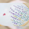 Lavender hand embroidery design