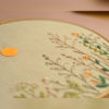 Wild herb sun hand embroidery hoop